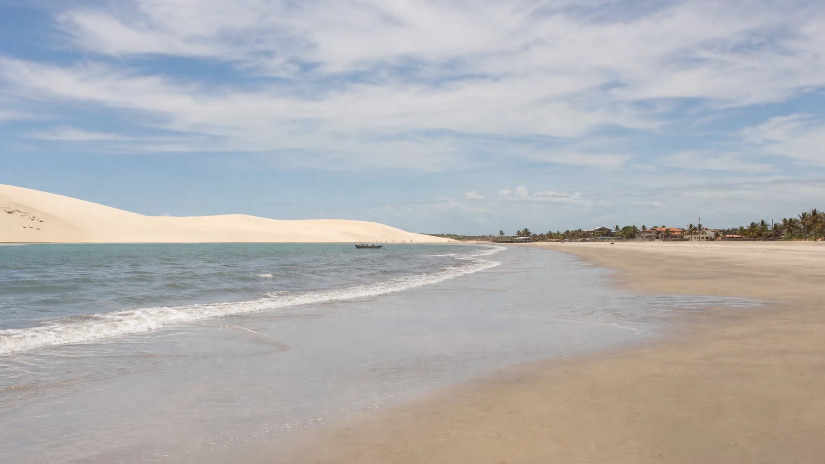 Reconstrução editorial da Praia de Jericoacoara, Ceará