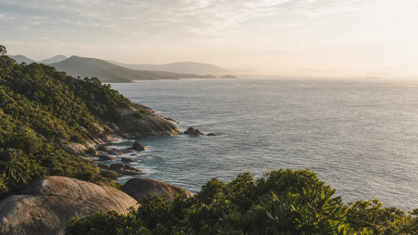 Panorama editorial inspirado na costa Sudeste do Brasil
